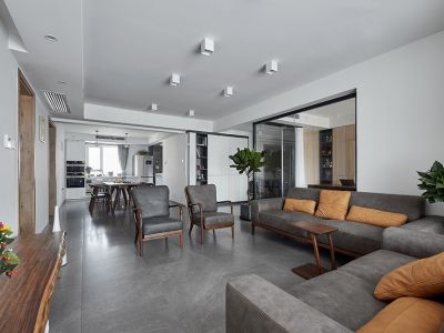 江山庐州印115平米现代风格装修案例