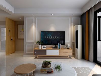 万科城市之光100平米现代风格装修案例