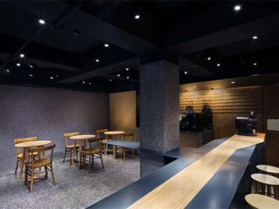 90平米简约风格奶茶店装修案例