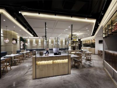 205平米简约风格餐厅设计案例