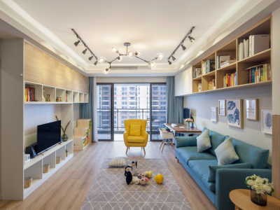 中海花湾壹号北欧风格113平米三室两厅装修案例