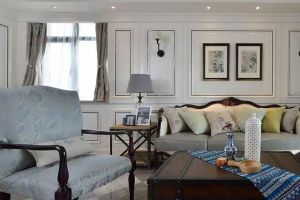 100㎡现代美式装修效果图欣赏 打造轻奢小情调