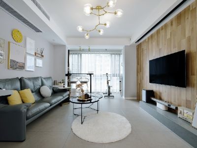 睿怡庭现代风格120平米装修案例