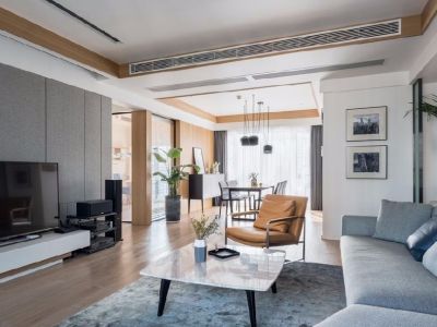 兰亭都荟现代风格129平米装修案例