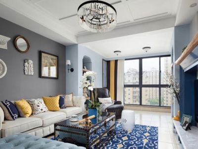 福侬庄园美式风格118平米装修案例