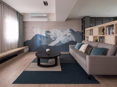 鑫丰中心里68平米现代两居室装修案例