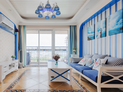 长有大厦地中海风格118平米三室两厅装修案例