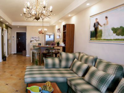 聚贤村地中海风格75平米两室两厅装修案例