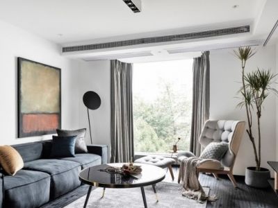 保利和光尘樾现代风格90平米装修案例