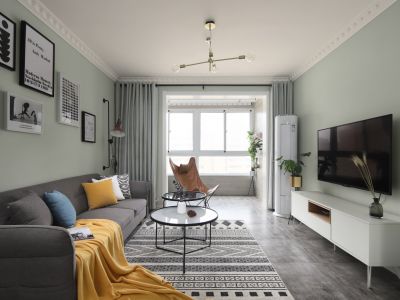 卓越金茂浅水湾北欧风格115平米四室两厅装修案例