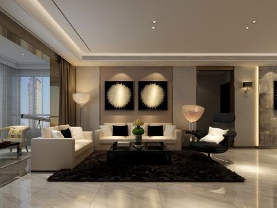 安建翰林天筑180平米现代风格装修案例