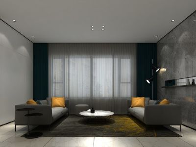 保利堂悦府160平米现代风格装修案例