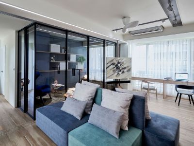 空港云尚80平米两居室北欧风格装修案例