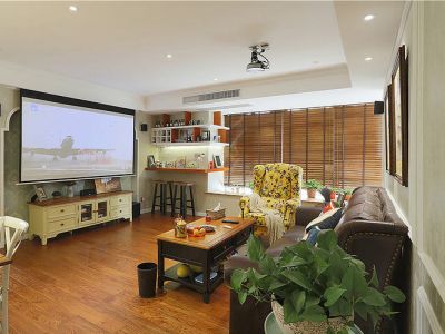 庆记大楼地中海风格70平米两室两厅装修案例