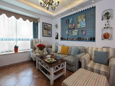 昌盛楼地中海风格75平米两室两厅装修案例