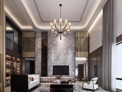 招商翰林大观新中式风格别墅装修案例