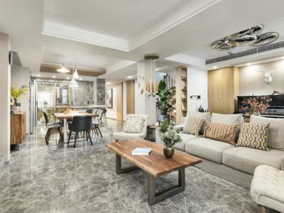 汇成上海城220平米复式装修案例