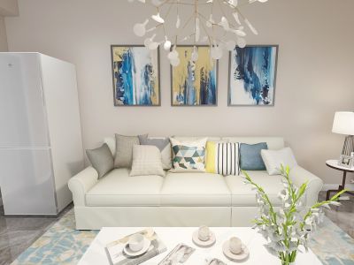 南山区金众·麒麟公馆69平米二居现代风格