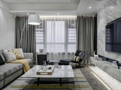 九州龙城120平米三居后现代风格装修案例