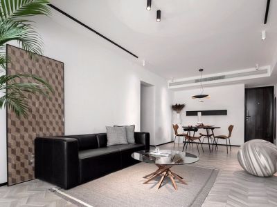 瑧望花园现代风格三居室装修案例