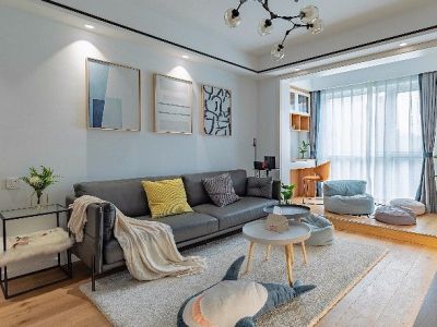 象屿都城北欧风格107平米装修案例