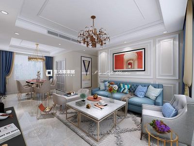 龙湖九里公馆现代风格140平米四居室装修案例