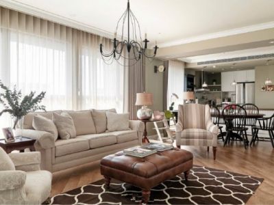 恒大御府91平二居美式风格装修案例