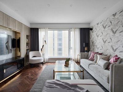 纳帕英郡三居99平美式风格装修案例