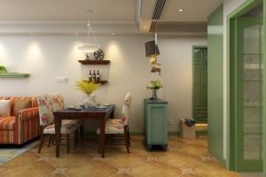 美式田园风二居室装修设计 五彩缤纷的色调充满着生活的甜蜜 美式田园风二居室装修设计 五彩缤纷的色调充满着生活的甜蜜