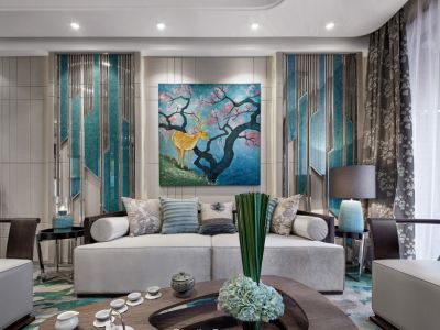 泰海花园小区126平三居现代简约风格装修案例