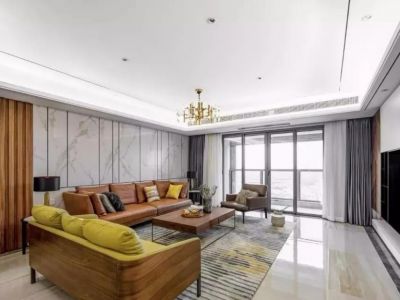 康安小区三居98平现代风格装修案例