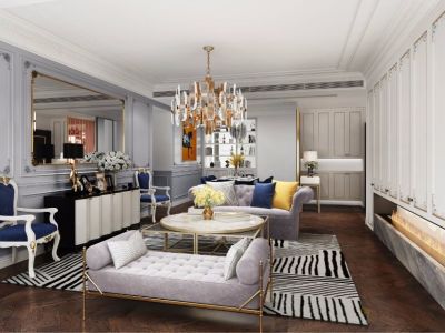 柏悦星城三居113平现代简约风格装修案例