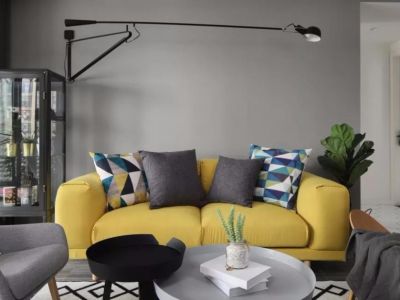 汇雄生活汇83平二居北欧风格装修案例