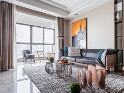 兰苑国际三居103平现代风格装修案例