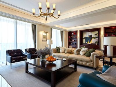 建设小区四居132平欧式风格装修案例