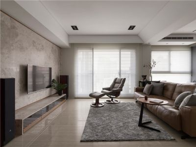 恒大御景湾102平三居现代风格装修案例