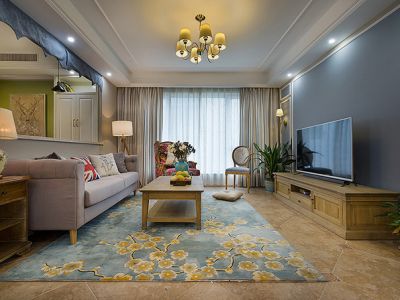 万象上东三居113平欧式风格装修案例