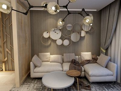 和昌紫竹云山墅现代风格56平米装修案例