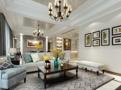 中骏天荟欧式风格133平米装修案例