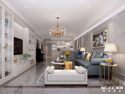 西山华府现代风格230平米四居室装修案例