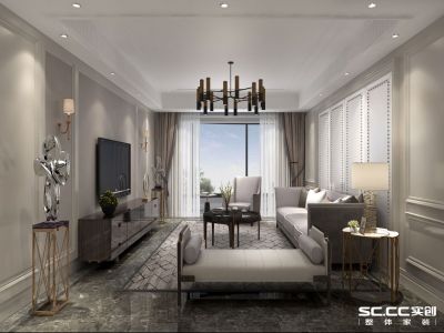 风和日丽现代风格170平米三居室装修案例