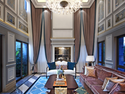 光大山湖城高贵欧式230平米别墅装修案例