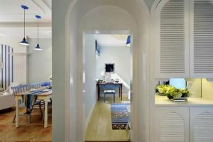 带着小清新的90平地中海风格装修案例