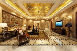 345平米欧式豪华风格设计案例赏析