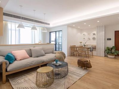 玺龙湾106㎡舒适北欧3室2厅装修案例