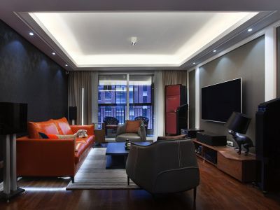 花溪山语简约风格96平米三室两厅装修案例