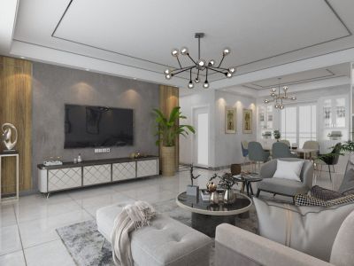 纳帕英郡二居94平现代风格装修案例