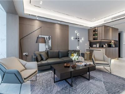 观江国际111平三居现代风格装修案例