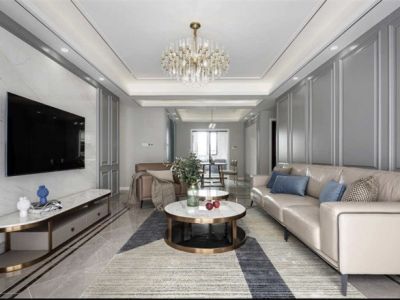 富润家园现代风格120平米三居室装修案例