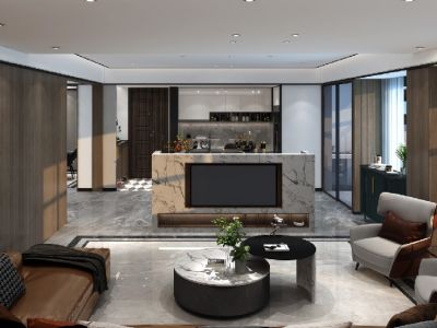 恒大养生谷现代风格198平米装修案例